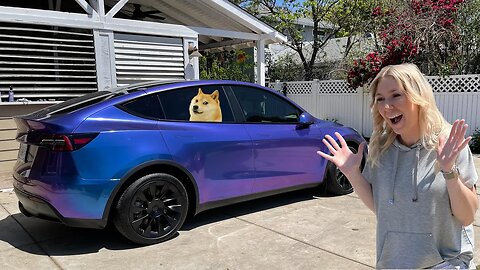 She Brought Me Her BRAND NEW TESLA Straight From The Factory | Paradox will wrap for DOGE!