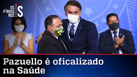 A mensagem de Bolsonaro na posse de Pazuello