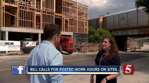 Bill Requires Construction Sites To Post Work Hours, Number For Complaints