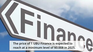 UBU Finance Price Prediction 2022, 2025, 2030 UBU Cryptocurrency Price Prediction