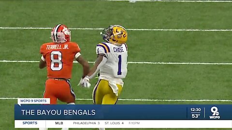 Bengals draft LSU wide receiver Ja'Marr Chase with No. 5 pick in the first round