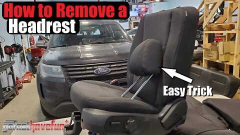 How to Remove a SEAT HEADREST | AnthonyJ350