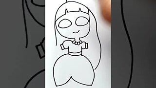 How to draw and paint Griselda Princess #shorts