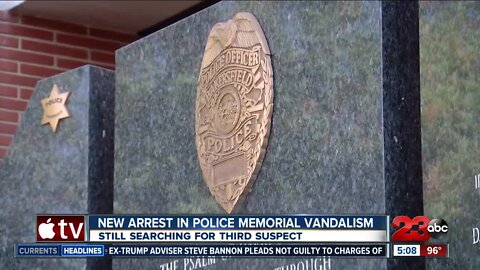 New arrest in Police Memorial vandalism