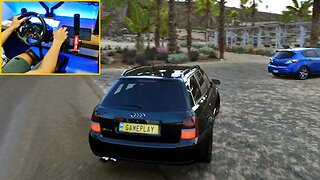 Forza Hoizon 5 Audi RS 4 Avant 2001 Gameplay Steering Wheel