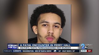 A victims's texts led up to a fatal encounter in Perry Hall