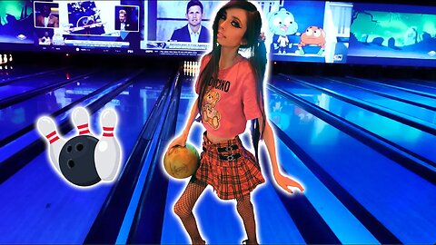 EUGENIA COONEY LEARNING HOW TO BOWL!