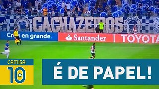 É de PAPEL! CRUZEIRO "inventa" TORCIDA e vira PIADA!