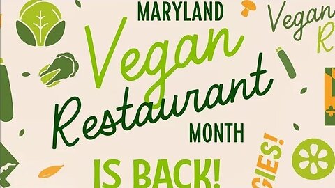 MARYLAND VEGAN RESTAURANT MONTH