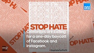 Celebrities are calling for a one-day boycott of Facebook and Instagram.