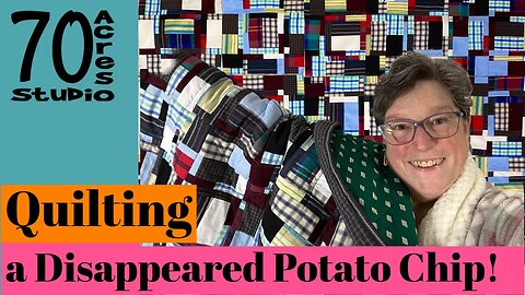 Quilting our DISAPPEARING Potato Chip Block!
