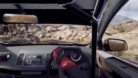 DiRT Rally 2 - Lancer Evo X Grinds Through Acantilados y Rocas