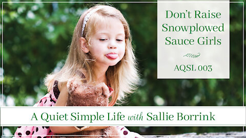 Don't Raise Snowplowed Sauce Girls - A Quiet Simple Life Podcast
