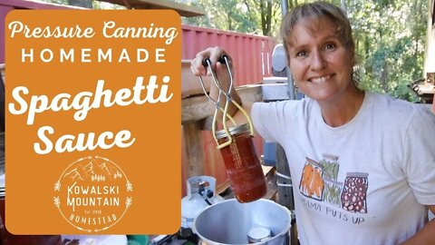 Pressure Canning Homemade Spaghetti Sauce | Preserving the Harvest