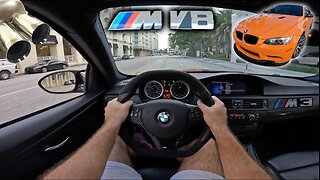 Whipping the BMW E92 M3 with Christmas Lights on the Dash *NO ABS* | BMW E92 M3 POV Drive [4K]