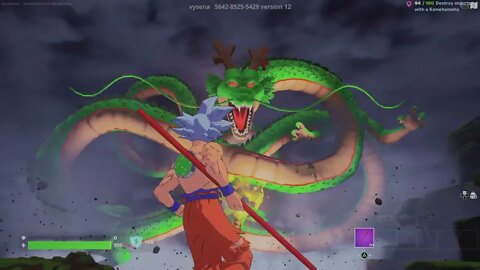 Shenron Grants A Wish in Fortnite