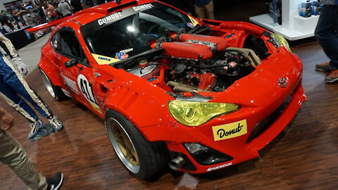 TOYOTA GT86 with FERRARI 458 engine, a rice cart with a real racing heart