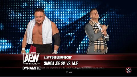 AEW Dynamite MJF vs Samoa Joe for the AEW World Title