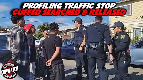 Profiling Traffic Stop | 5 Cuffed Searched & Released | Copwatch