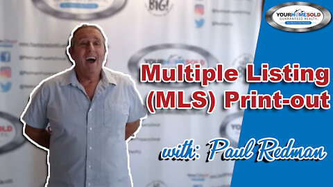 Multiple Listing (MLS) Print-out | Paul Redman