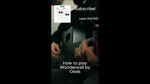 How to play Wonderwall on guitar!