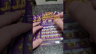 Triple Jackpot Lotto Ticket Win! #shorts #lottery