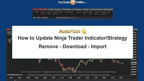 Importing - Upgrading - Removing Ninja Trader Indicators- Ninja Script