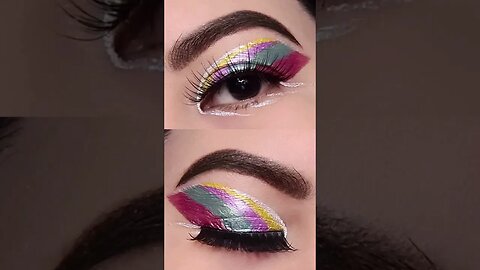 Creative Eye Art Makeup Design #shorts #short #viral #makeup #trending #fyp #eyemakeup #eyeshadow