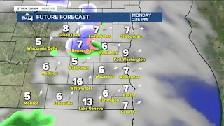 Breezy, chilly start to the week