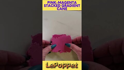 Polymer Clay Pink Magenta Stacked Gradient Cane