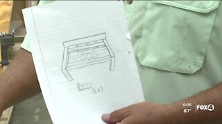 LaBelle High School class remaking Julian Keen's memorial bench