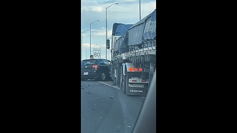 Truck Accident At Weigh Station