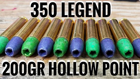 Reloading Test For 350 Legend Using 200gr Hollow Point Cast Bullets - Hodgdon H110 - CCI 400 Primers