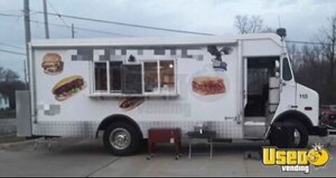 Diesel Step Van Food Truck with Trailer and Ansul Fire Suppression System for Sale in Ohio