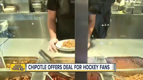 Chipotle offers BOGO deal for hockey fans on March 2