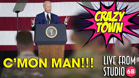 YIKES! What the hell is Biden trying to say to the troops?! (Crazy Town)