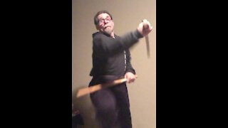 KALI SOLITAIRE STICK TRAINING LESSON 5 "GOING WITH THE FLOW" WITH JKD SIFU MIKE GOLDBERG