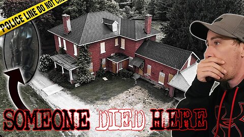 HAUNTED ABANDONED CRIME SCENE HOUSE! *SOMEONE DIED HERE!*