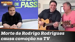 As homenagens ao apresentador Rodrigo Rodrigues