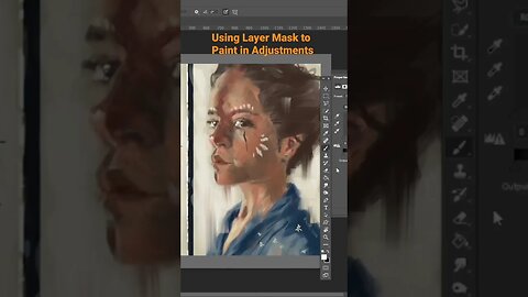 Layer Mask to Reveal Adjustments #digitalart #photoshop #photoshoppainting #painting