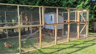 chicken enclosure almost finished
