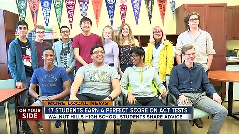17 Walnut Hills students score perfect on ACT
