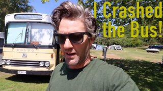 AN ACCIDENT IN THE SKOOLIE | Bus Life NZ | Episode 93