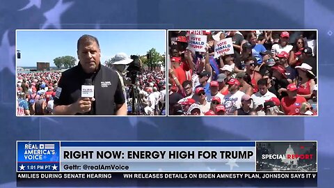 Many First Time Rally Goers at Racine, WI Trump Rally