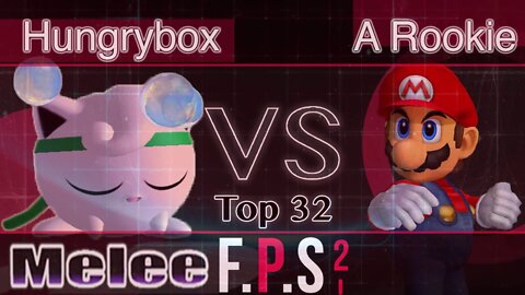 Liquid|Hungrybox (Jigglypuff) vs. SFS|A Rookie (Mario) - Melee Top 32 - FPS2