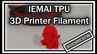 IEMAI TPU 3D Printer Filament, 1.75mm QUICK REVIEW (On ANET ET5X 3D Printer)