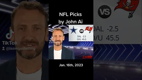 #Cowboys vs #buccaneers #mnf #nflwildcard #freepick by John #Ai #shorts #nflfootball #picks