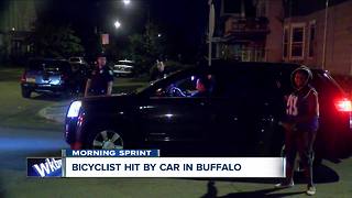 Bicyclist hit by car in Buffalo