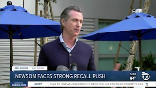Newsom faces strong recall push