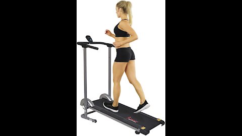 Sunny Health & Fitness SF-T1407M Foldable Manual Walking Treadmill, Best Treadmill For Home use,#shorts